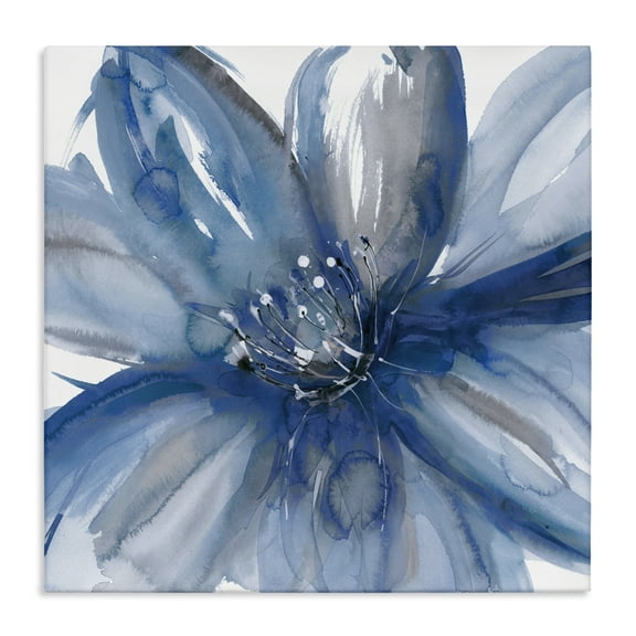 Stupell Industries Blue Beauty Blossom Canvas Wall Art design by Rebecca Meyers, 17 x 17