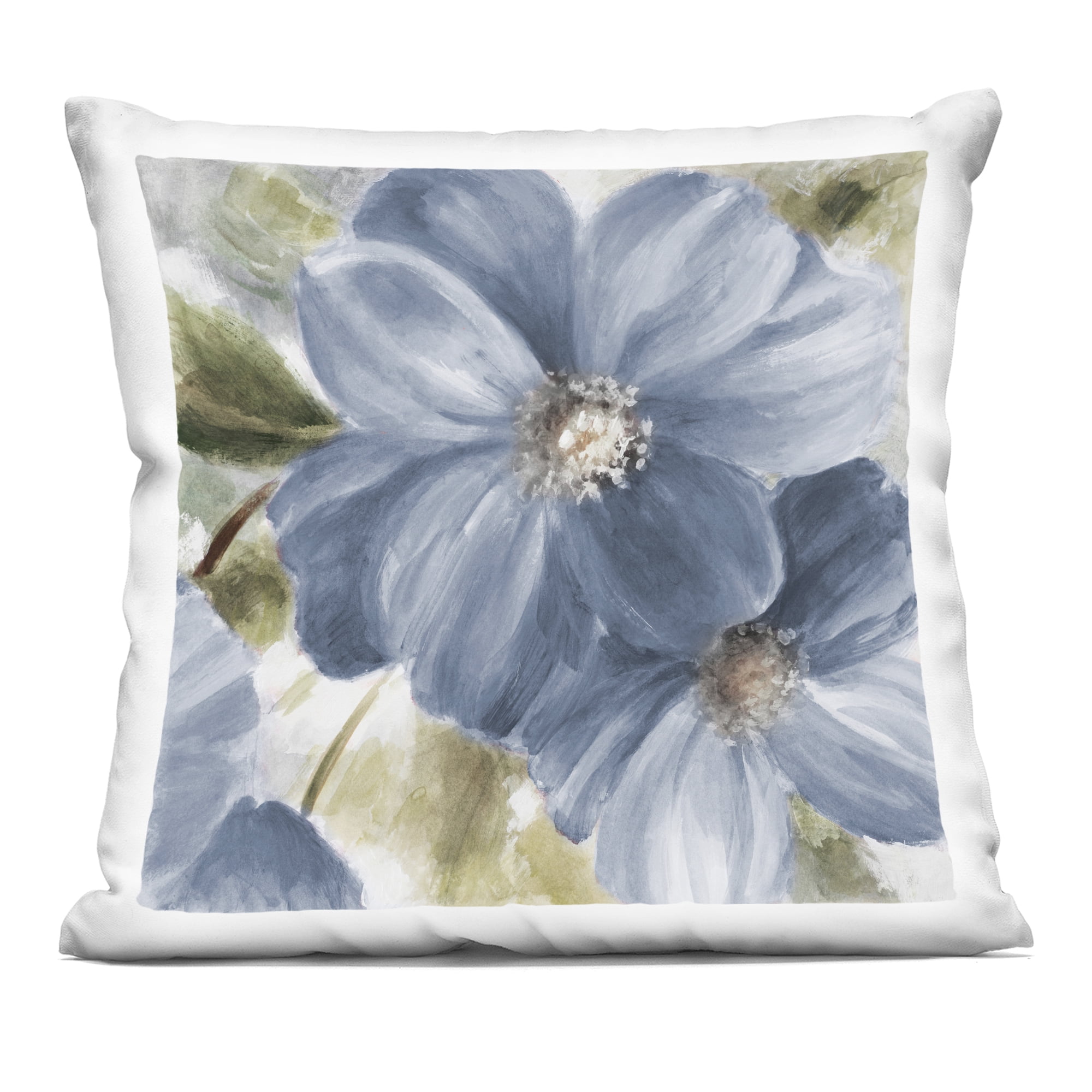 Stupell Industries Blue Beauty Blossoms Decorative Printed Throw Pillow, design by Lanie Loreth