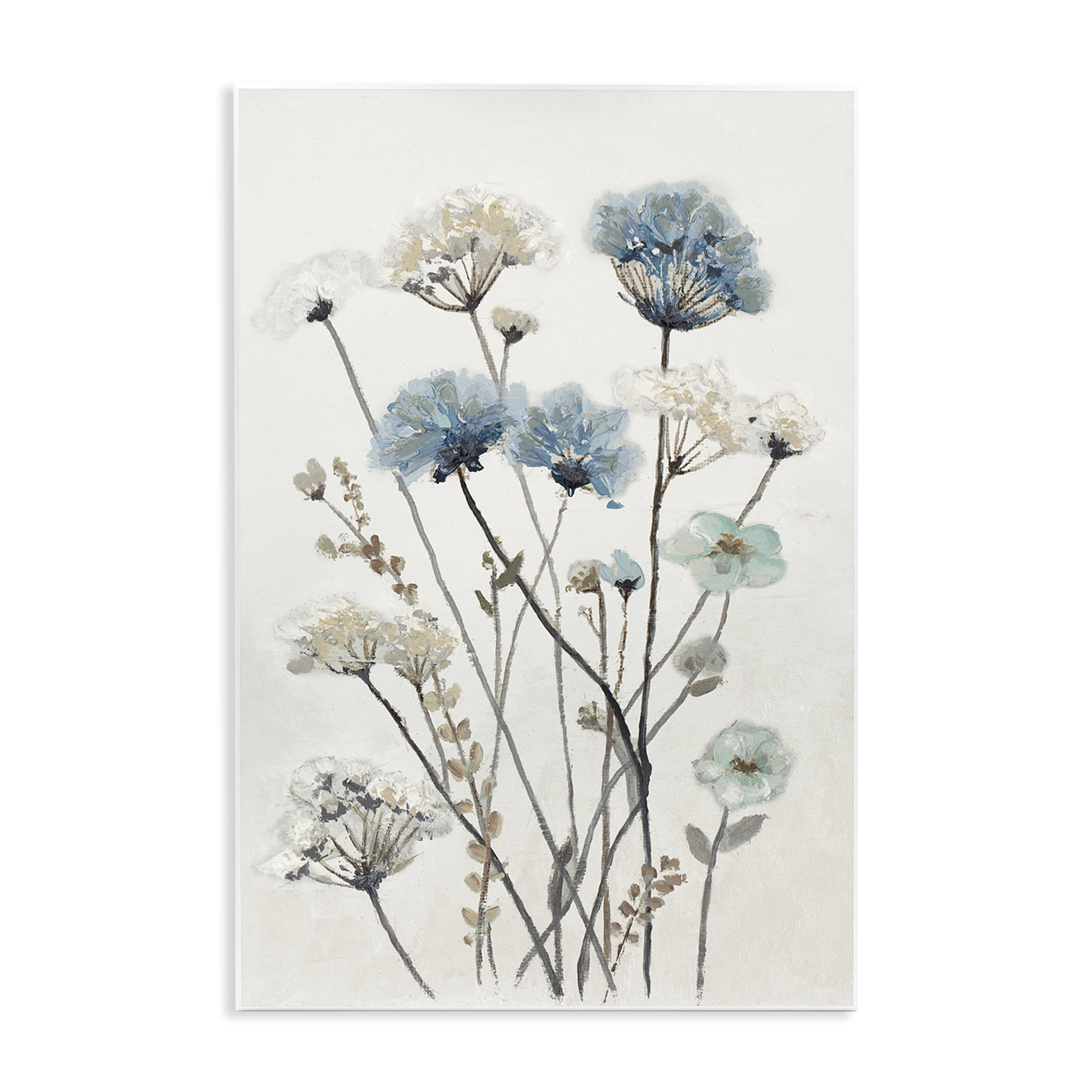 Stupell Industries Blue & Beige Garden Wall Plaque Art, design by Patricia Pinto