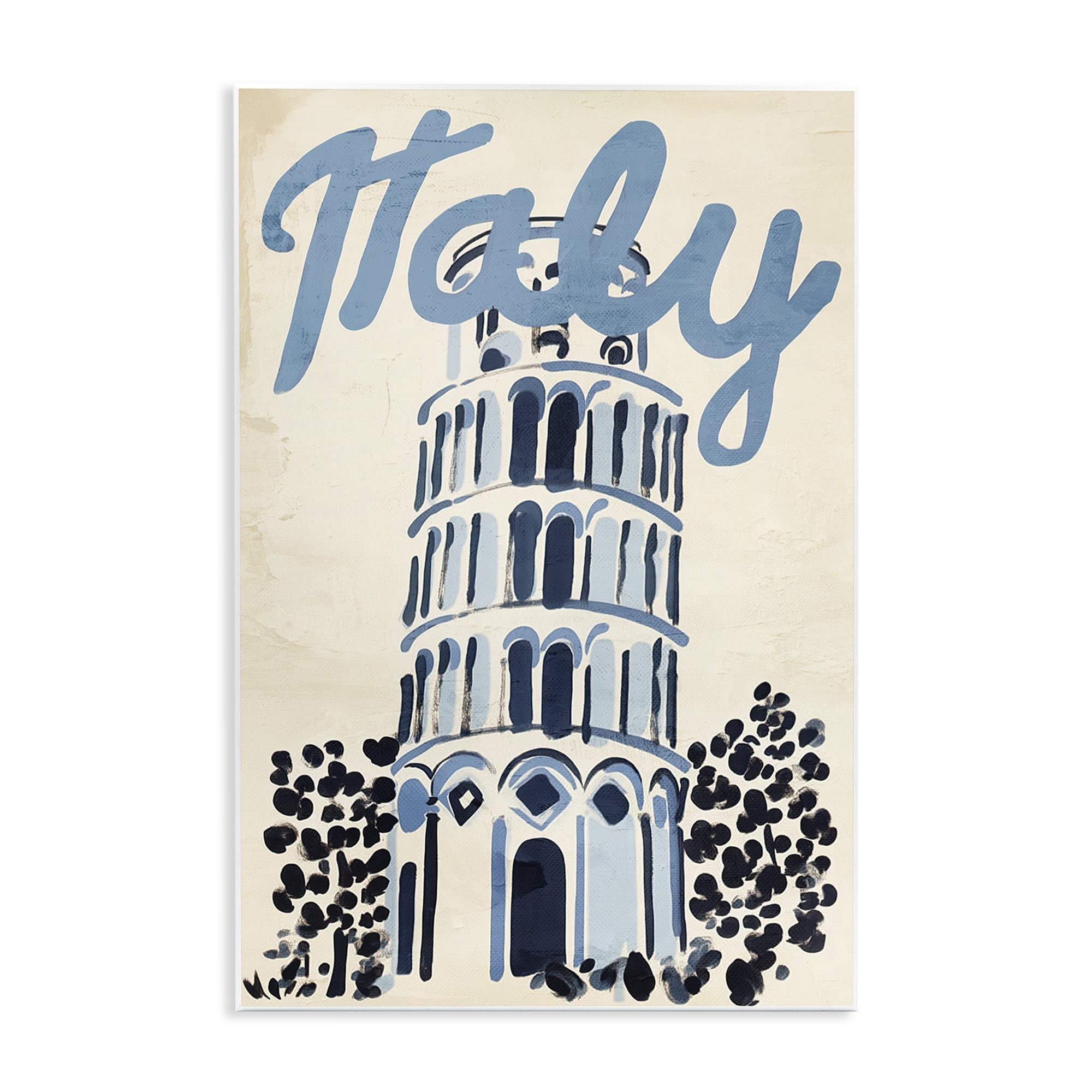 Stupell Industries Blue & Beige Italy Travel Wall Plaque Art, design by Annabelle Hall