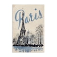 thumbnail image 1 of Stupell Industries Eclectic Blue & Beige Paris Travel Canvas Art, 24 x 36, by Annabelle Hall, 1 of 8