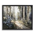 thumbnail image 1 of Stupell Industries Farmhouse Blue Birch Sunlit Forest Black Floating Frame Canvas Art, 31 x 25, by Franklyn Gregory, 1 of 8