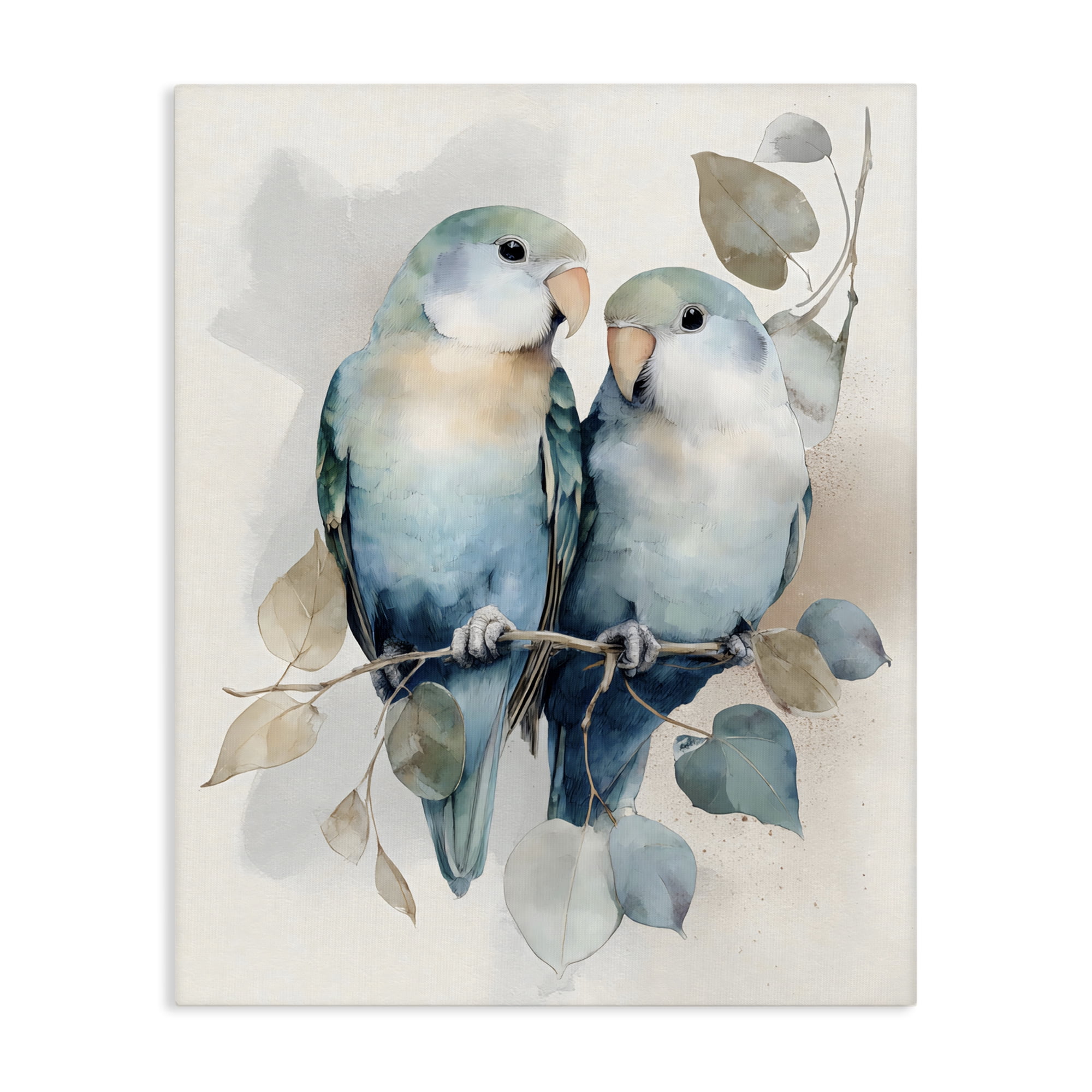 Stupell Industries Blue Bird Lovers Canvas Wall Art, design by Franklyn Gregory