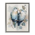 thumbnail image 1 of Stupell Industries Modern Blue Bird Lovers Gray Floating Frame Canvas Art, 25 x 31, by Franklyn Gregory, 1 of 8