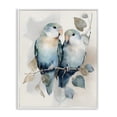 thumbnail image 1 of Stupell Industries Modern Blue Bird Lovers White Framed Giclee Art, 16 x 20, by Franklyn Gregory, 1 of 8