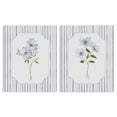 thumbnail image 1 of Stupell Industries Blue Blooms & Stripes 2 Piece Canvas Wall Art Set, design by Tava Studios, 1 of 7