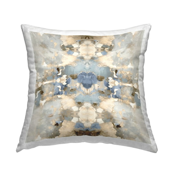 Stupell Industries Blue Boho Modern Pattern Printed Throw Pillow Design by Ellie Roberts