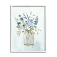 thumbnail image 1 of Stupell Industries Blue Bouquet in Jar Botanical & Floral Painting White Framed Art Print Wall Art, 16 x 20, 1 of 9
