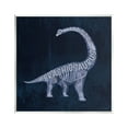 thumbnail image 1 of Stupell Industries Blue Brachiosaurus Skeleton Animals & Insects Painting Unframed Art Print Wall Art, 12 x 12, 1 of 7