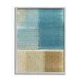 thumbnail image 1 of Stupell Industries Blue & Brown Painting Abstract Painting Gray Framed Art Print Wall Art, 11 x 14, 1 of 9