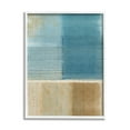 thumbnail image 1 of Stupell Industries Blue & Brown Painting Abstract Painting White Framed Art Print Wall Art, 11 x 14, 1 of 9