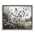 thumbnail image 1 of Stupell Industries Cottage Blue Butterflies Among Meadow Leaves Brown Floating Frame Canvas Art, 31 x 25, by Franklyn Gregory, 1 of 8