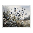 thumbnail image 1 of Stupell Industries Cottage Blue Butterflies Among Meadow Leaves White Framed Giclee Art, 30 x 24, by Franklyn Gregory, 1 of 8