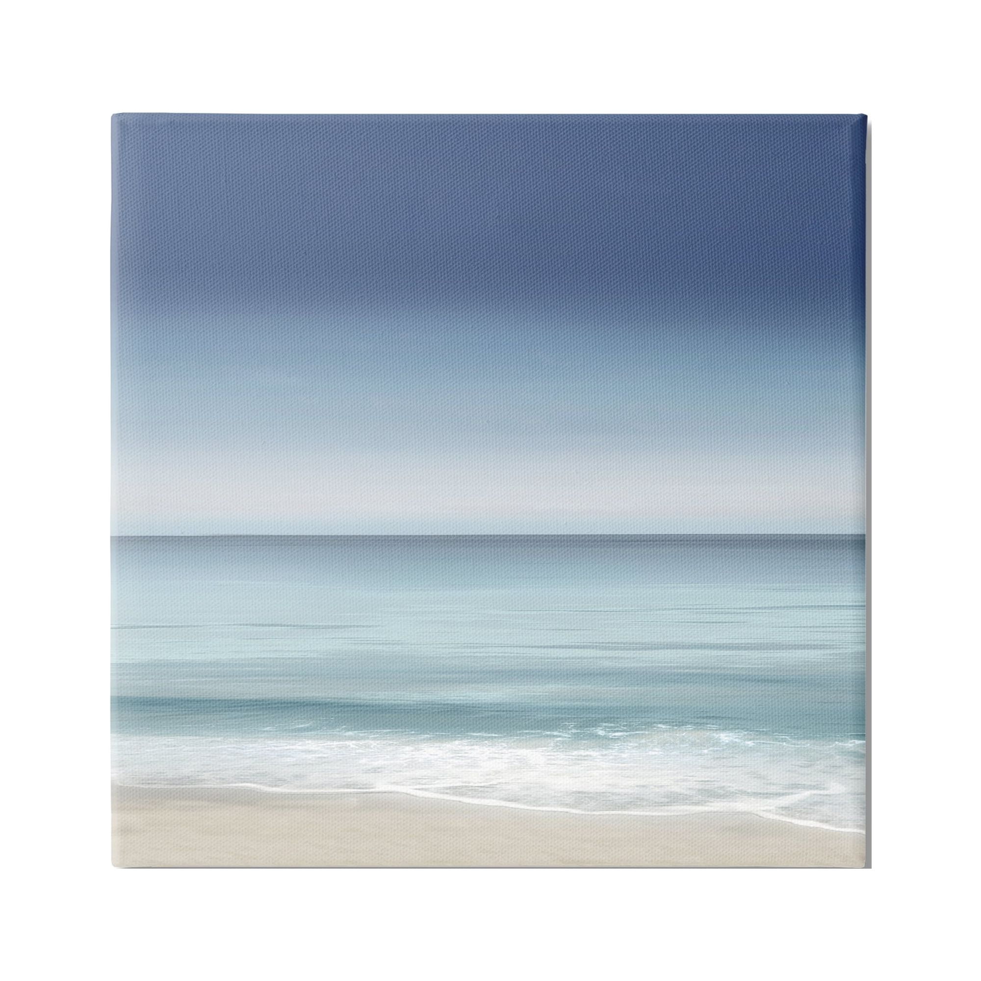 Stupell Industries Blue Coastal Gradient Sky Nature Painting Gallery Wrapped Canvas Print Wall Art, 24 x 24