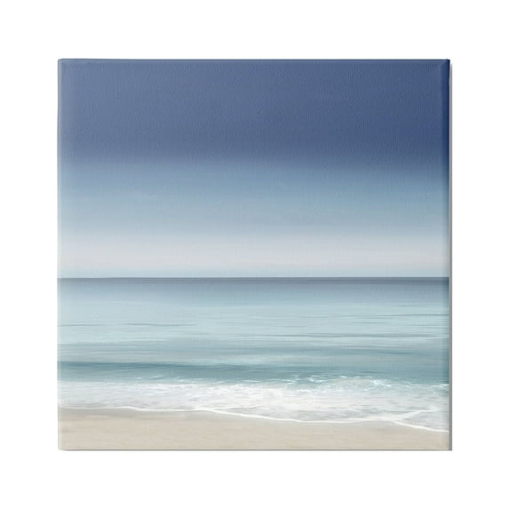 Stupell Industries Blue Coastal Gradient Sky Nature Painting Gallery Wrapped Canvas Print Wall Art, 36 x 36