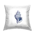 thumbnail image 1 of Stupell Industries Blue Conch Shell Decorative Printed Throw Pillow, 18 x 18, 1 of 5