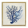 thumbnail image 1 of Stupell Industries Blue Coral Branches Nautical & Beach Painting Gold Floater Framed Canvas Art Print Wall Art, 25 x 25, 1 of 10
