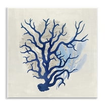 Stupell Industries Blue Coral Branches Nautical & Beach Painting Unframed Art Print Wall Art, 12 x 12