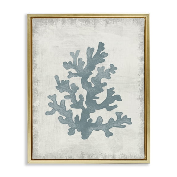 Stupell Industries Shabby Chic Gold Floating Frame Canvas Art, 17 x 21, by Conrad Knutsen