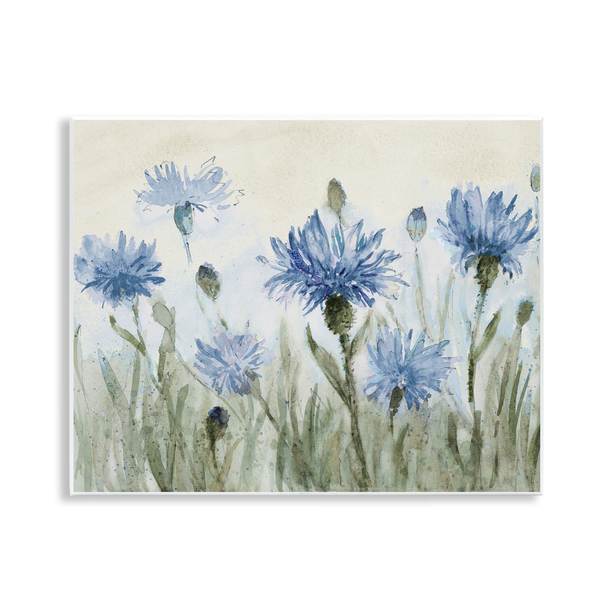 Stupell Industries Blue Cornflowers Meadow Wall Plaque Art, design by Lanie Loreth