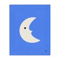 thumbnail image 1 of Stupell Industries Mid-Century Blue Crescent Moon Face Canvas Art, 16 x 20, by Jessica Beck, 1 of 8