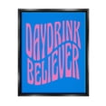 thumbnail image 1 of Stupell Industries Blue Day Drink Believer Inspirational Painting Black Floater Framed Canvas Art Print Wall Art, 17 x 21, 1 of 10
