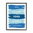 thumbnail image 1 of Stupell Industries Blue Denim Brush Strokes Glam Fashion Phrases, 16 x 20, Designed by Martina Pavlova, 1 of 6