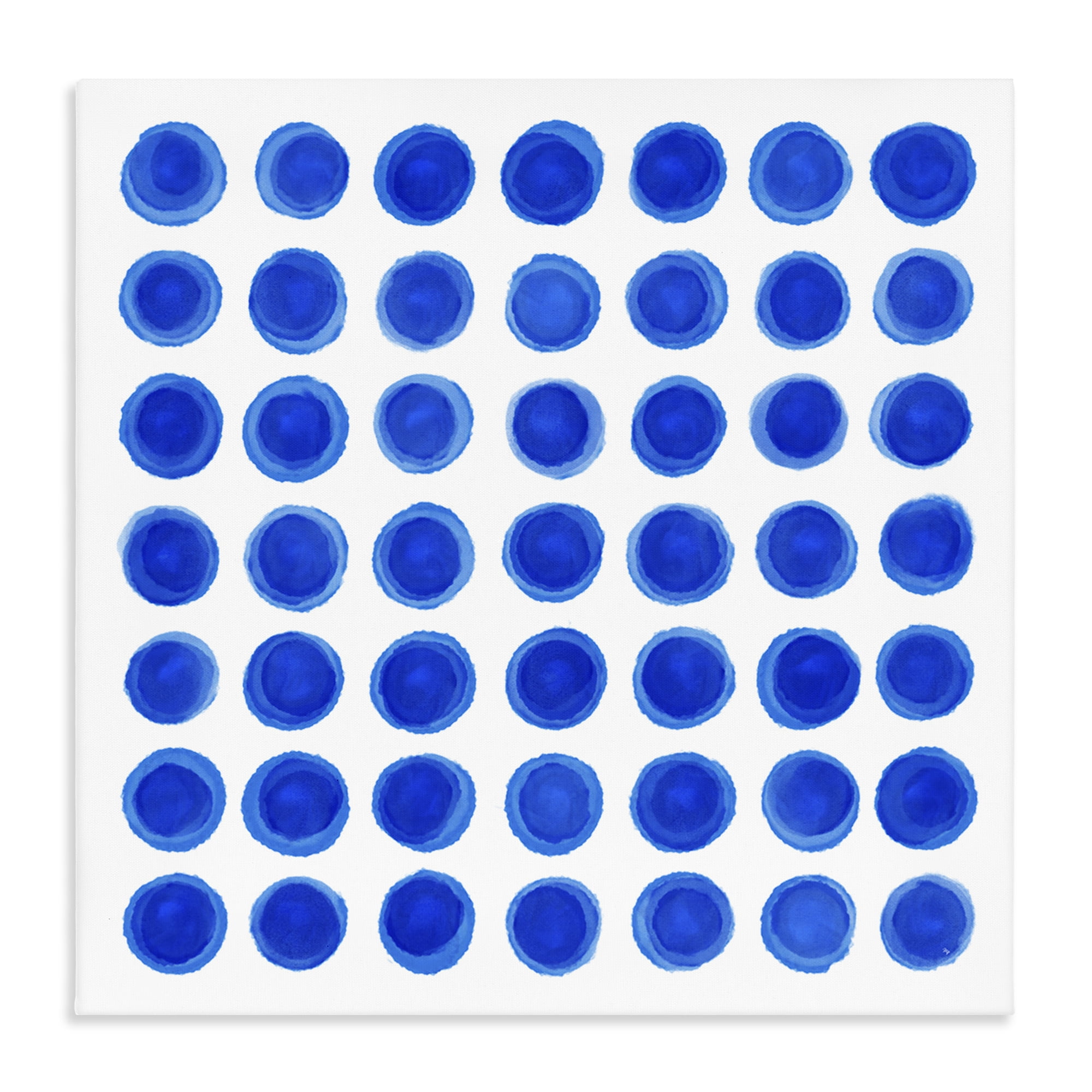 Stupell Industries Blue Dots Uniform Pattern Canvas Wall Art, design by Martina Pavlova