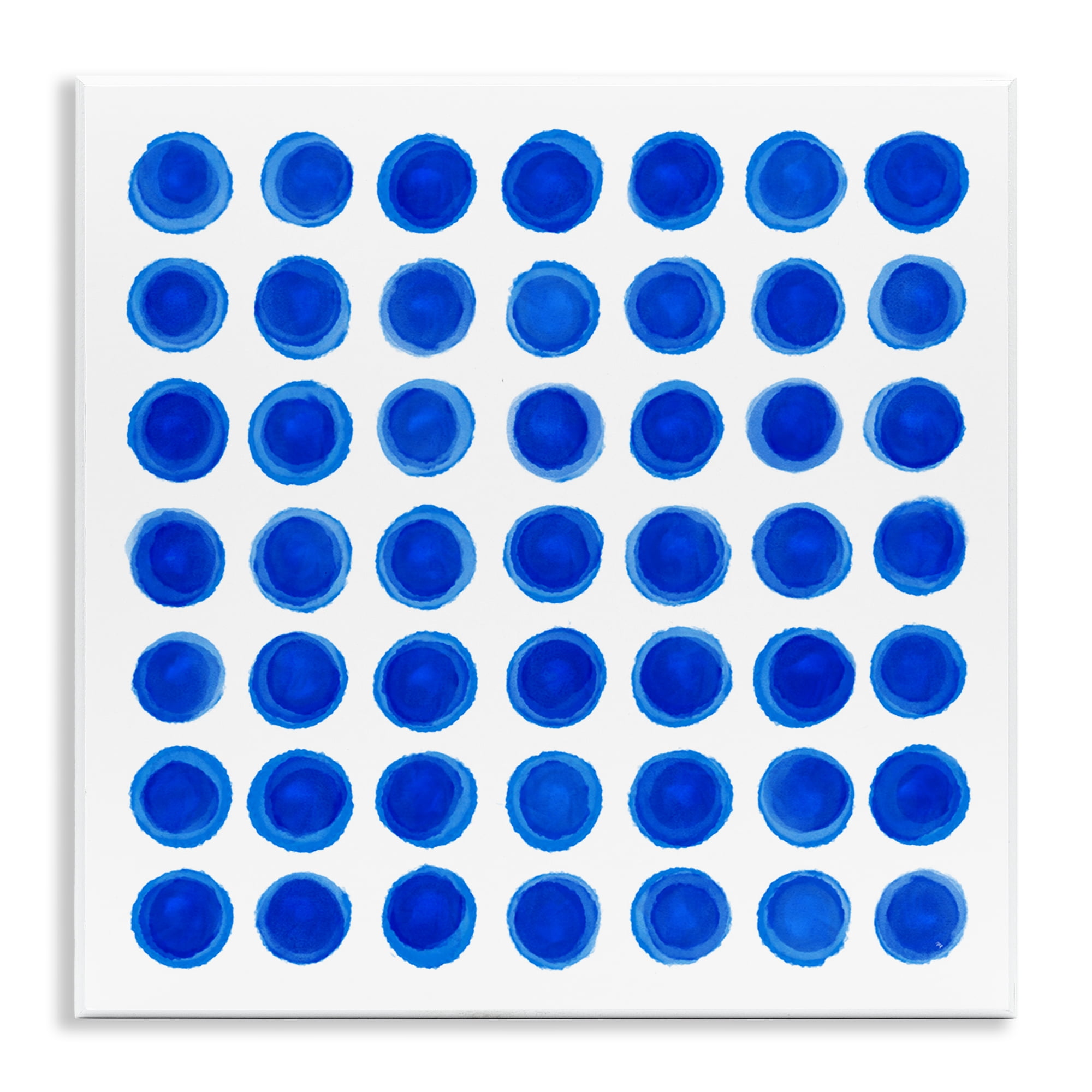 Stupell Industries Blue Dots Uniform Pattern Wall Plaque Art, design by Martina Pavlova