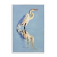 Stupell Industries Blue Egret Reflection Animals & Insects Painting