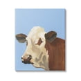thumbnail image 1 of Stupell Industries Blue Farm Cow Portrait Graphic Art Gallery Wrapped Canvas Print Wall Art, Design by Regina Moore, 1 of 7