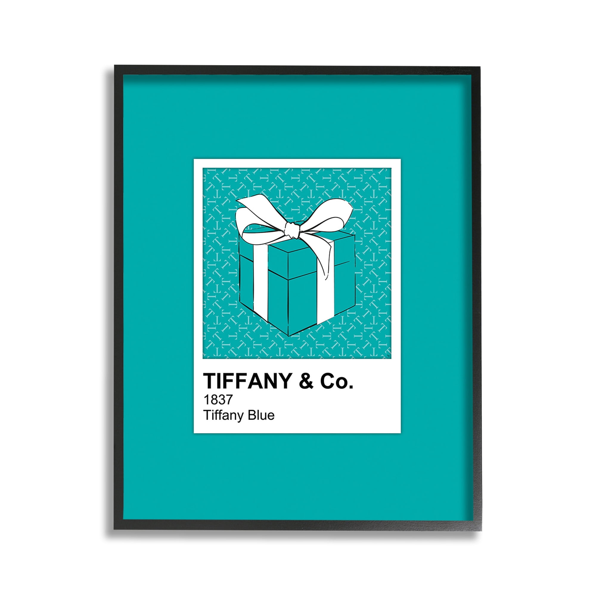 Stupell Industries Blue Fashion Hue Beauty & Fashion Painting Black Framed Art Print Wall Art, 11 x 14