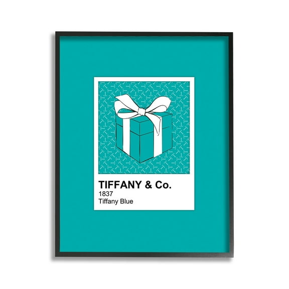 Stupell Industries Blue Fashion Hue Beauty & Fashion Painting Black Framed Art Print Wall Art, 11 x 14