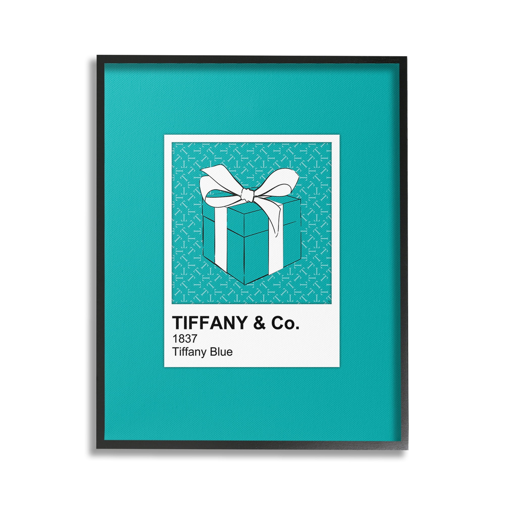 Stupell Industries Blue Fashion Hue Beauty & Fashion Painting Black Framed Art Print Wall Art, 16 x 20