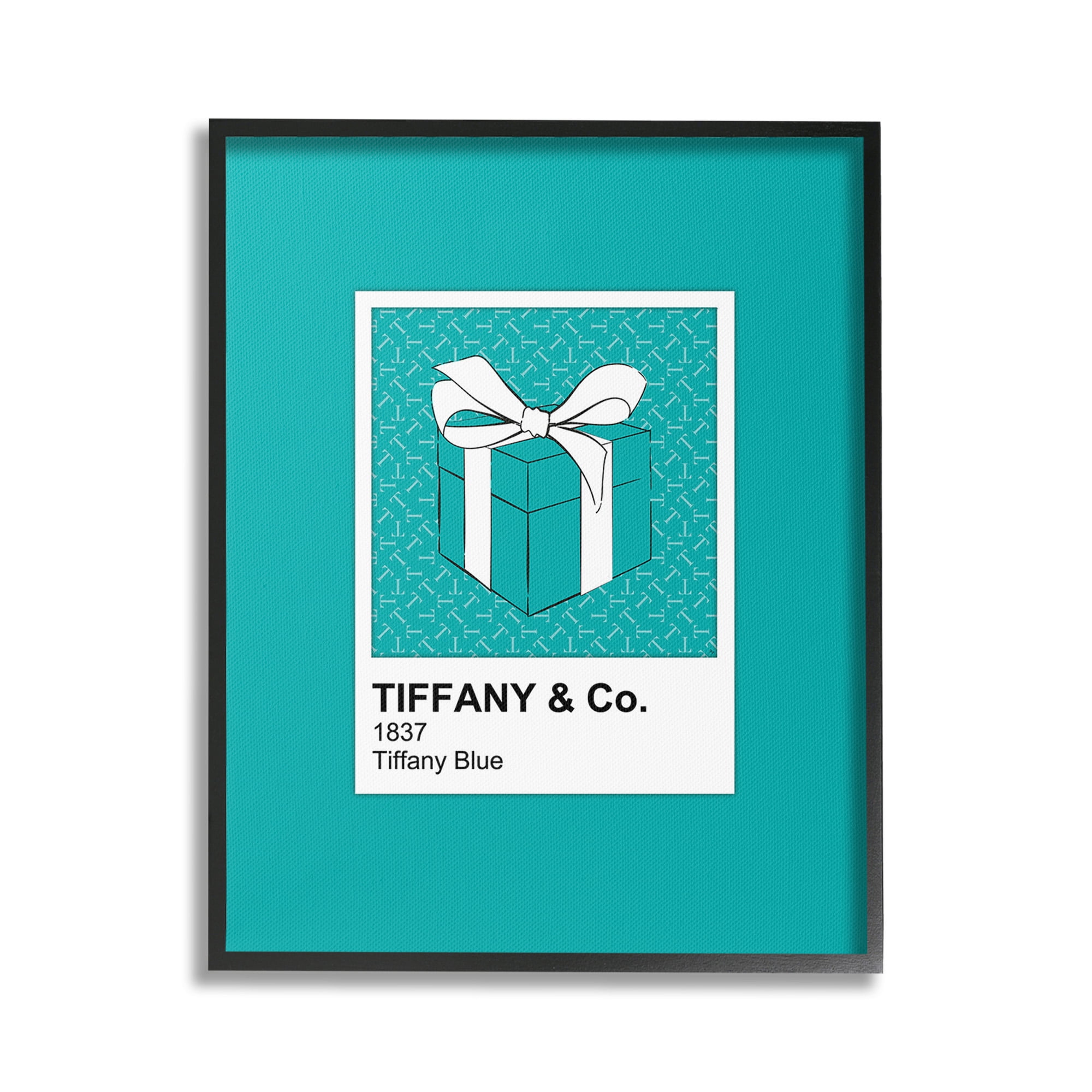 Stupell Industries Blue Fashion Hue Beauty & Fashion Painting Black Framed Art Print Wall Art, 24 x 30