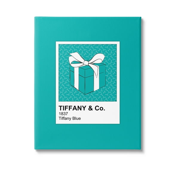 Stupell Industries Blue Fashion Hue Beauty & Fashion Painting Gallery Wrapped Canvas Art Print Wall Art, 16 x 20