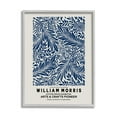 thumbnail image 1 of Stupell Industries Blue Floral Leaves Botanical Pattern Exhibition Flyer Framed Wall Art, 11 x 14, Design by Ros Ruseva, 1 of 5