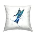 thumbnail image 1 of Stupell Industries Blue Flying Bird Nature Printed Throw Pillow Design by Sebastian Grafmann, 1 of 6