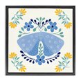 thumbnail image 1 of Stupell Industries Blue Folk Butterfly Insects Painting Black Floater Framed Canvas Art Print Wall Art, 18 x 18, 1 of 10