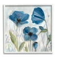 thumbnail image 1 of Stupell Industries Blue Garden Poppies Botanical & Floral Painting White Framed Art Print Wall Art, 17 x 17, 1 of 9