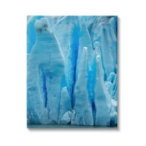 Stupell Industries Blue Glaciers Photography Nature Photography Gallery Wrapped Canvas Print Wall Art, 16 x 20