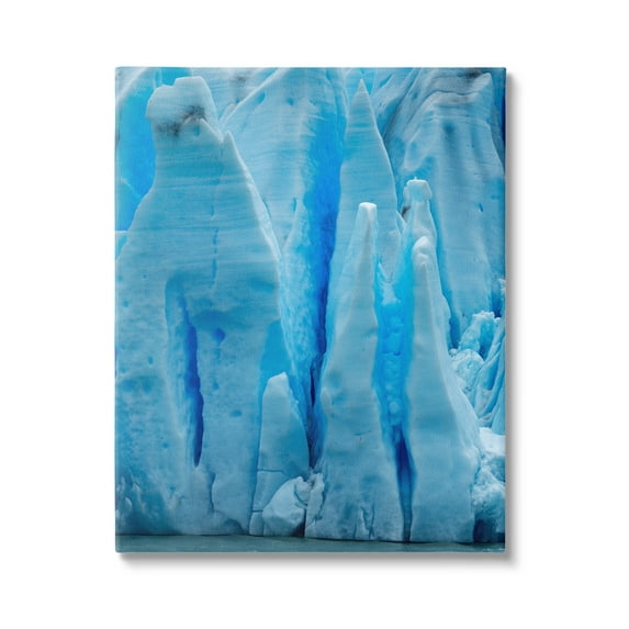 Stupell Industries Blue Glaciers Photography Nature Photography Gallery Wrapped Canvas Print Wall Art, 36 x 48