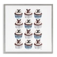 thumbnail image 1 of Stupell Industries Art Deco Blue Glam Brand Cupcakes Gray Framed Giclee Art, 12 x 12, by Amanda Greenwood, 1 of 7