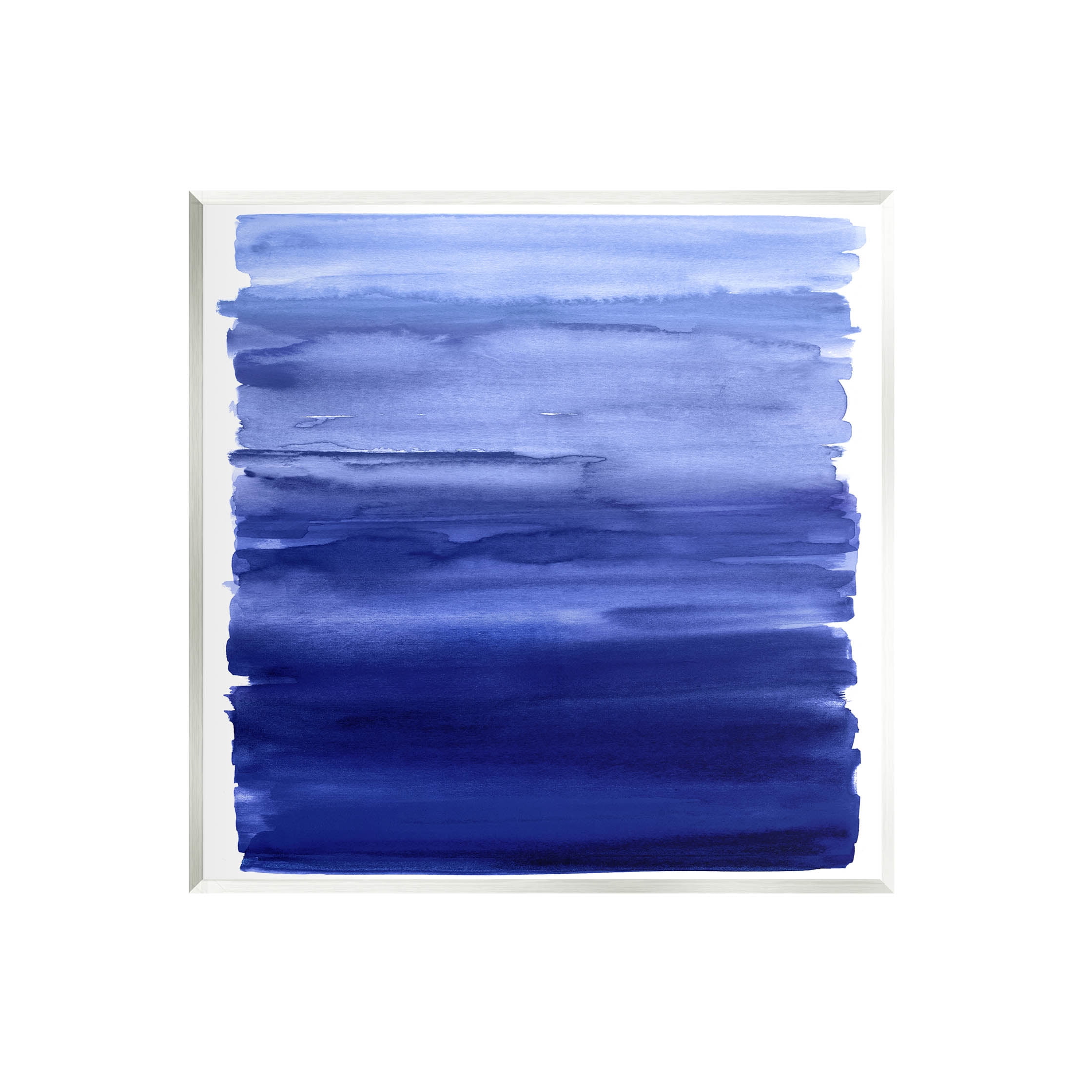 Stupell Industries Blue Gradient Brush Strokes Graphic Art Unframed Art Print Wall Art, Design by Allie Corbin