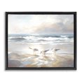 thumbnail image 1 of Stupell Industries Transitional Blue Haven Bay Black Floating Frame Canvas Art, 21 x 17, by Ramona Murdock, 1 of 8
