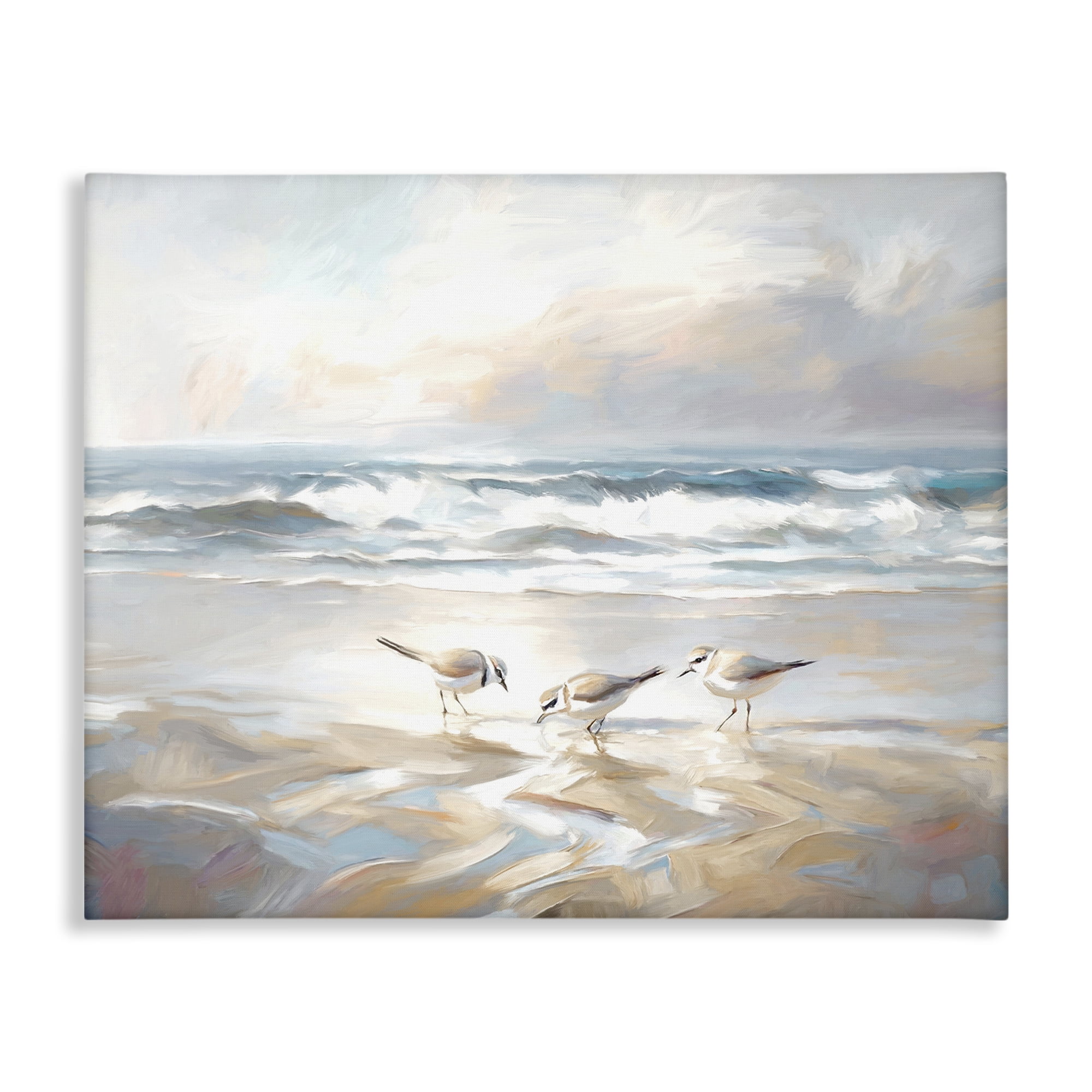 Stupell Industries Blue Haven Bay Coastal Painting Gallery Wrapped Canvas Art Print Wall Art, 40 x 30