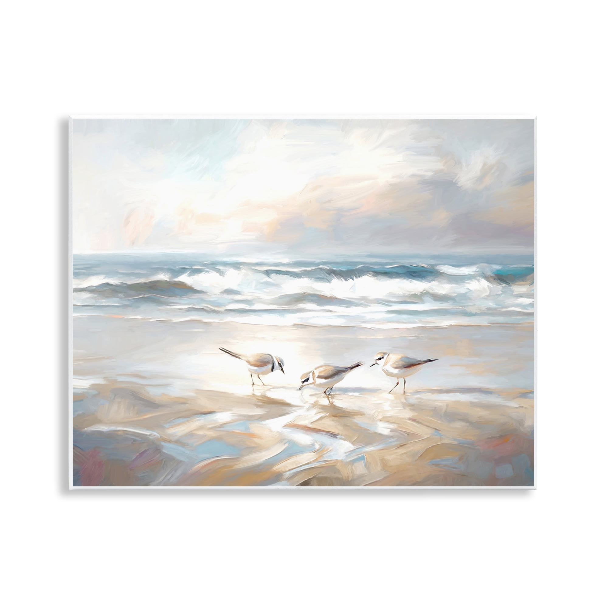 Stupell Industries Blue Haven Bay Coastal Painting Unframed Art Print Wall Art, 14 x 11