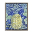 thumbnail image 1 of Stupell Industries Blue Hawaii Pineapple Food & Beverage Painting Brown Floater Framed Canvas Art Print Wall Art, 17 x 21, 1 of 9