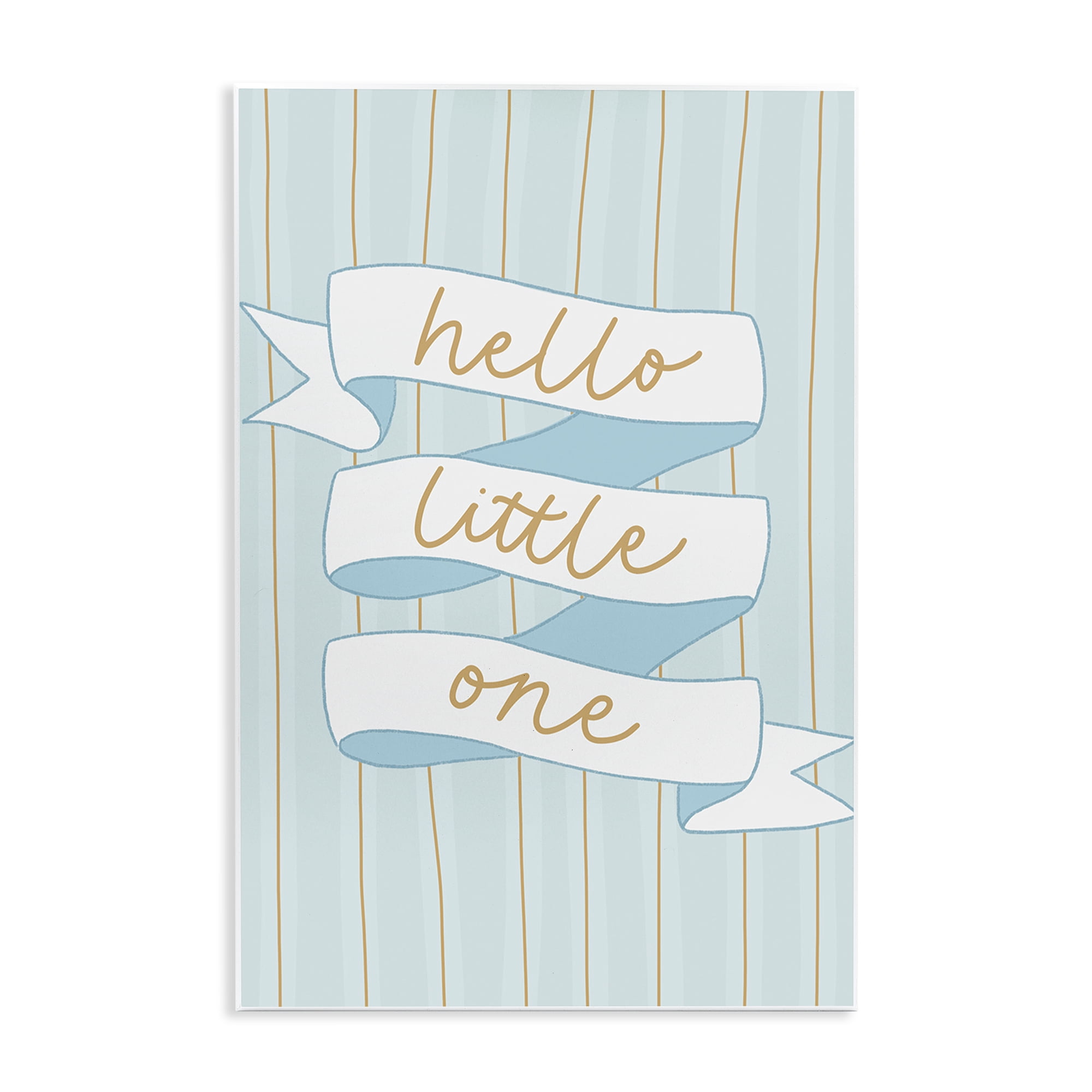 Stupell Industries Blue Hello Little One Wall Plaque Art, design by Amanda Houston