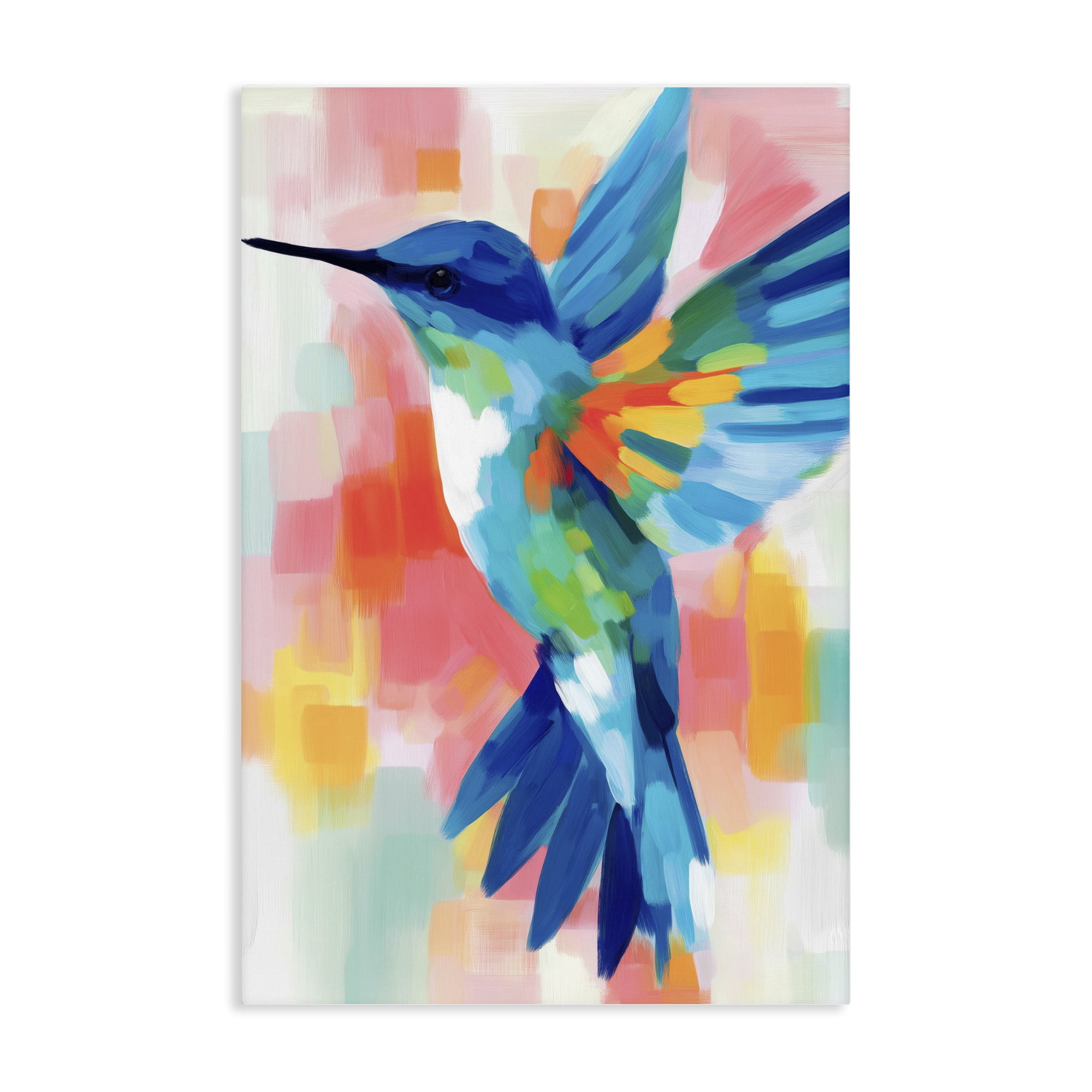 Stupell Industries Blue Hummingbird in Flight Canvas Wall Art, design by Chromatic Storm Studio